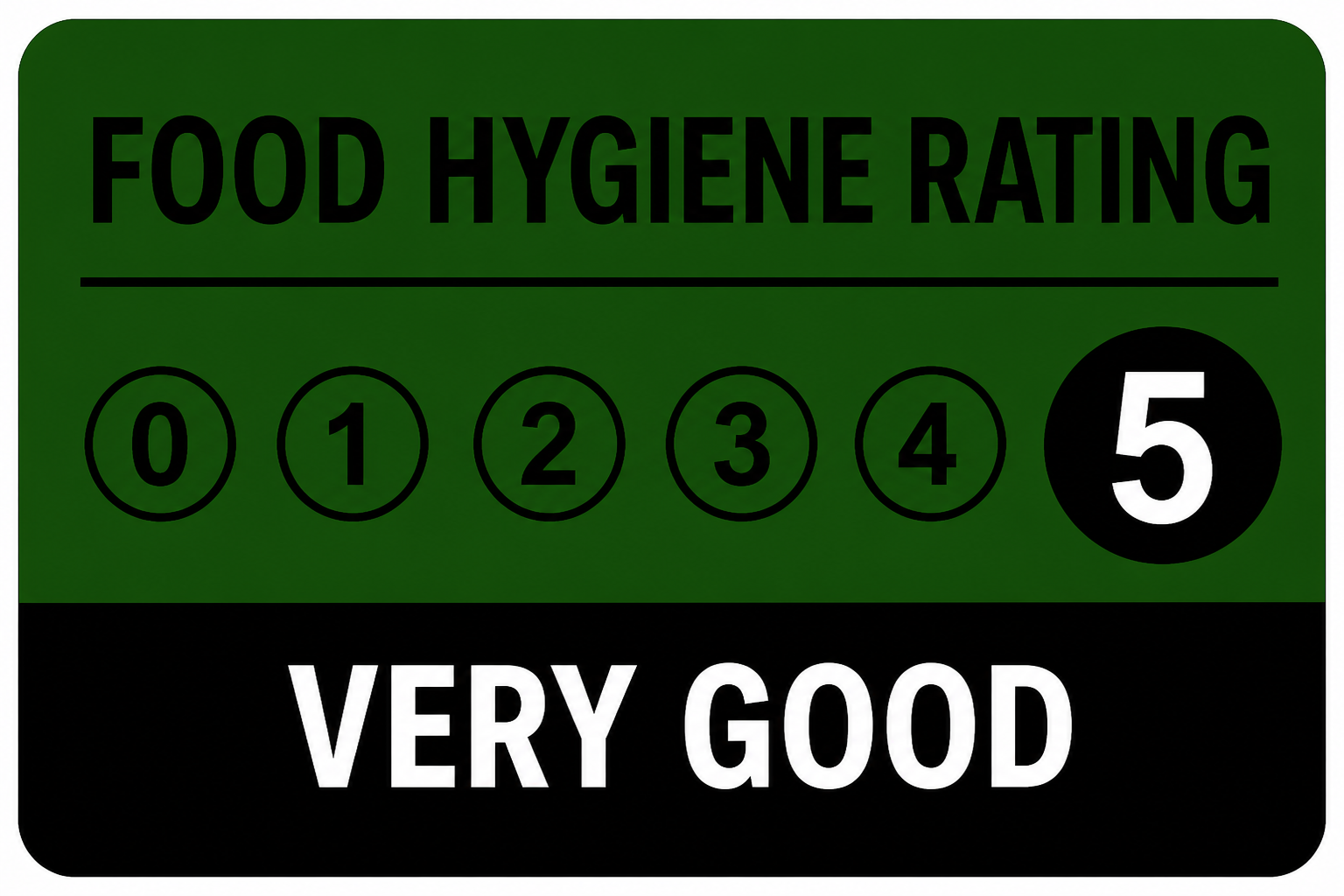 Food Hygiene Rating 5 — Very Good