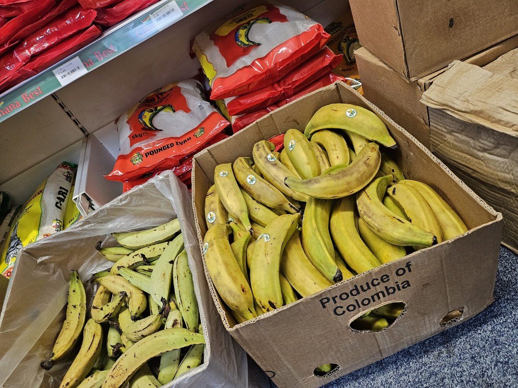 Fresh plantain and African produce