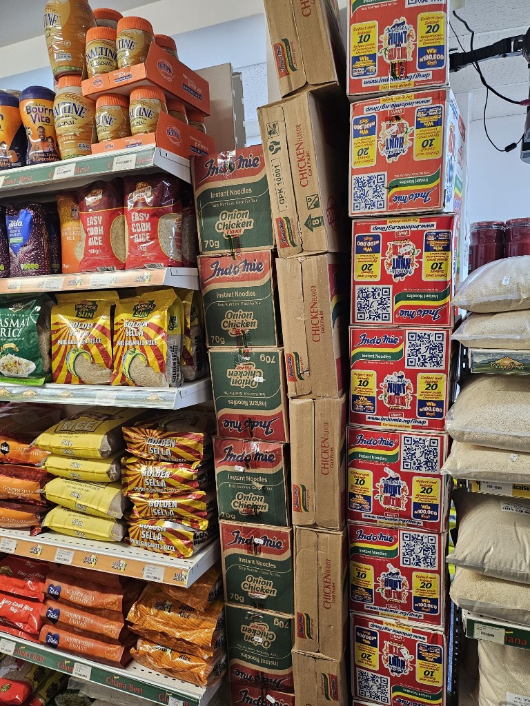 Rice, noodles and grocery essentials in store